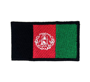 Afghanistan National Country Flag Iron Sew on Embroidered Patch - Fun Patches