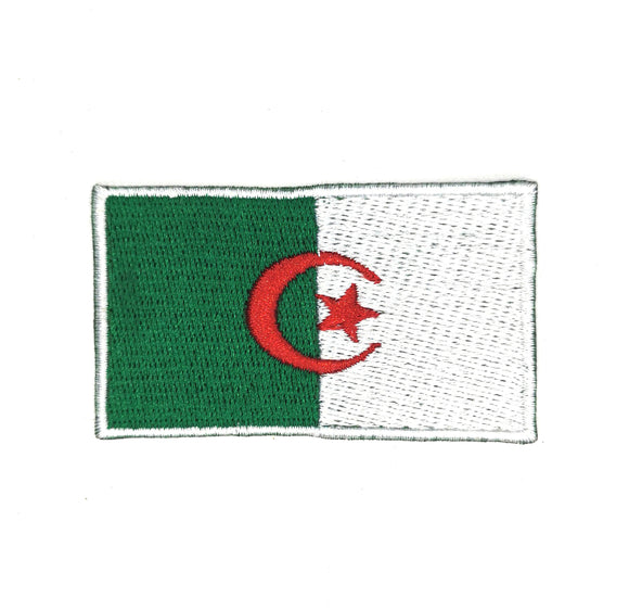 Algeria National Country Flag Iron Sew on Embroidered Patch - Fun Patches