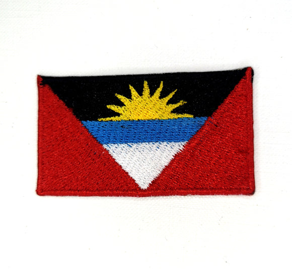 Antigua and Barbuda National Country Flag Iron Sew on Embroidered Patch - Fun Patches