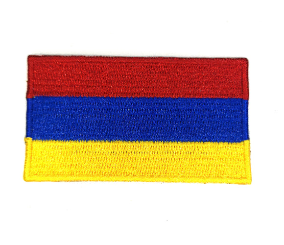 Armenia National Country Flag Iron Sew on Embroidered Patch - Fun Patches