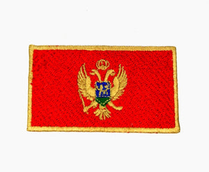 Montenegro National Country Flag Iron Sew on Embroidered Patch - Fun Patches