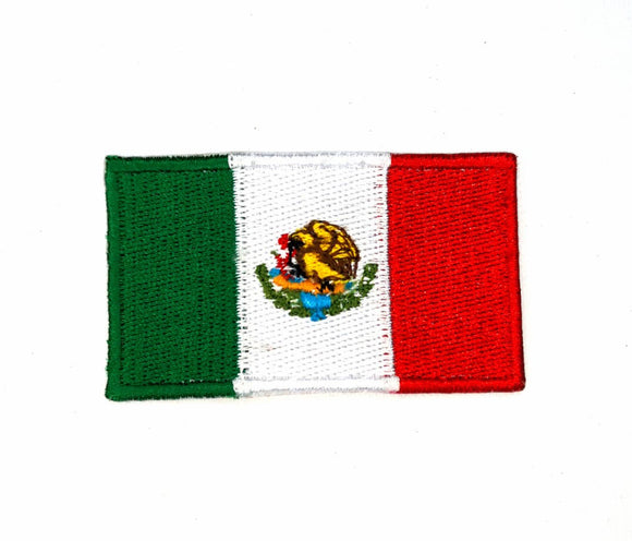 Mexico National Country Flag Iron Sew on Embroidered Patch - Fun Patches
