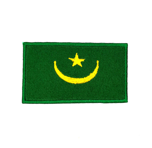 Mauritania National Country Flag Iron Sew on Embroidered Patch - Fun Patches