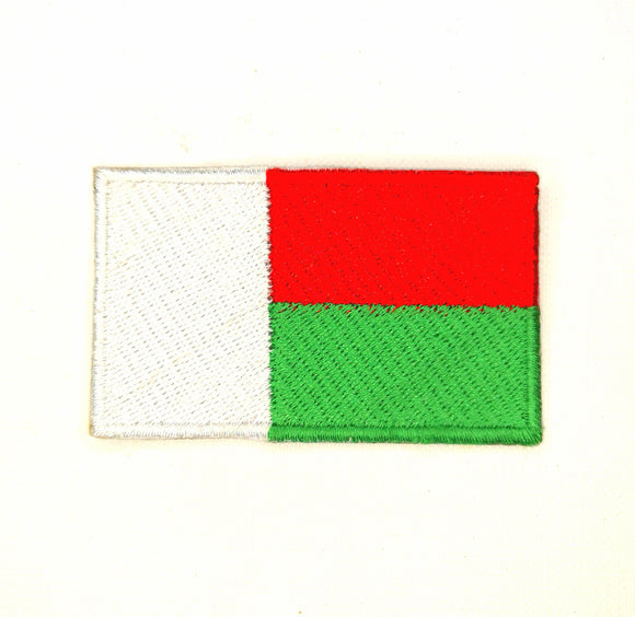 Madagascar National Country Flag Iron Sew on Embroidered Patch - Fun Patches