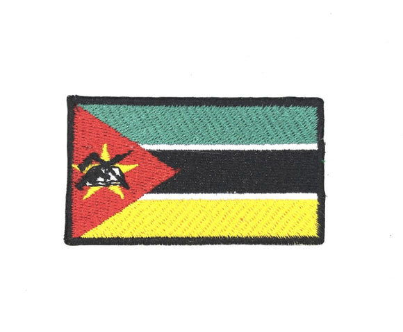 Mozambique National Country Flag Iron Sew on Embroidered Patch - Fun Patches