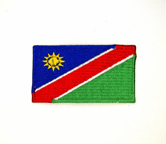 Namibia National Country Flag Iron Sew on Embroidered Patch - Fun Patches