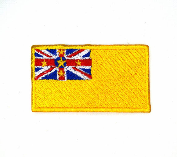 Niue National Country Flag Iron Sew on Embroidered Patch - Fun Patches