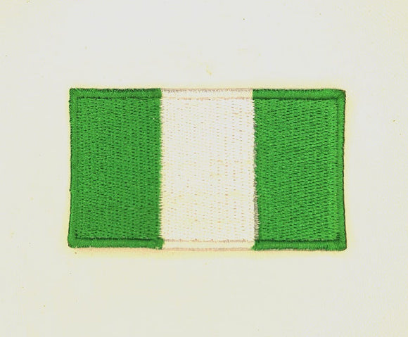 Nigeria National Country Flag Iron Sew on Embroidered Patch - Fun Patches