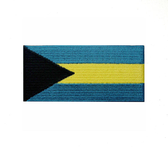 Bahamas National Country Flag Iron Sew on Embroidered Patch - Fun Patches