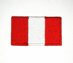 Peru National Country Flag Iron Sew on Embroidered Patch - Fun Patches