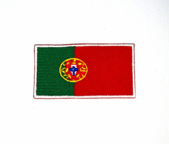 Portugal National Country Flag Iron Sew on Embroidered Patch - Fun Patches