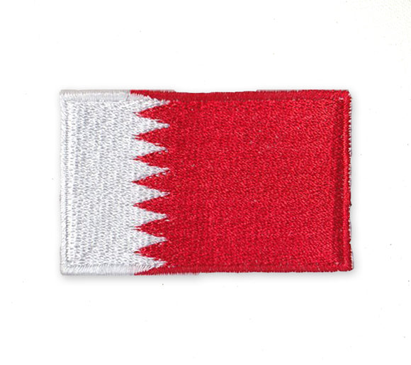 Bahrain National Country Flag Iron Sew on Embroidered Patch - Fun Patches