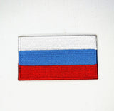 Russia National Country Flag Iron Sew on Embroidered Patch