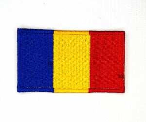 Romania National Country Flag Iron Sew on Embroidered Patch - Fun Patches