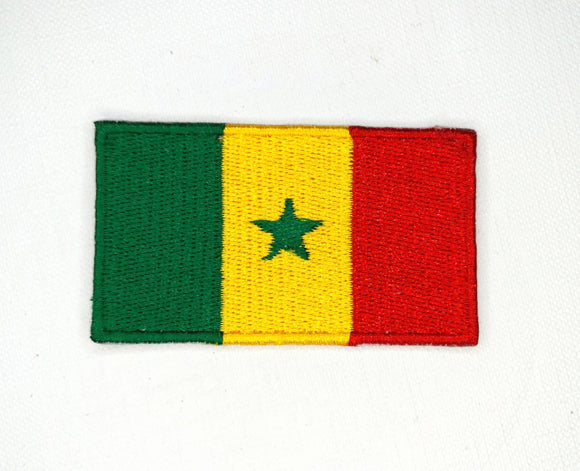 Senegal National Country Flag Iron Sew on Embroidered Patch - Fun Patches