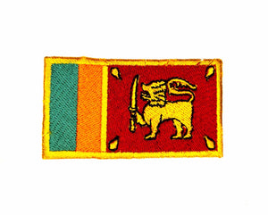 Sri Lanka National Country Flag Iron Sew on Embroidered Patch - Fun Patches