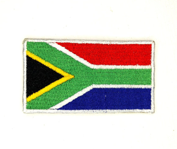 South Africa National Country Flag Iron Sew on Embroidered Patch - Fun Patches
