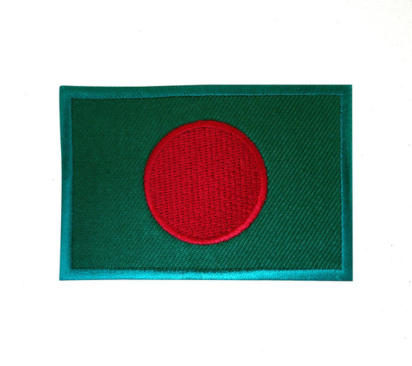 Bangladesh National Country Flag Iron Sew on Embroidered Patch - Fun Patches