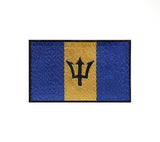 Barbados National Country Flag Iron Sew on Embroidered Patch