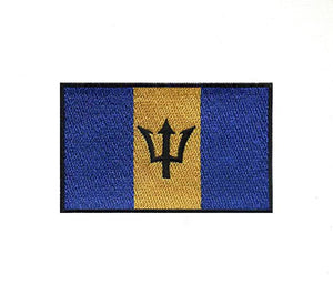 Barbados National Country Flag Iron Sew on Embroidered Patch - Fun Patches