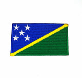 Solomon Islands National Country Flag Iron Sew on Embroidered Patch