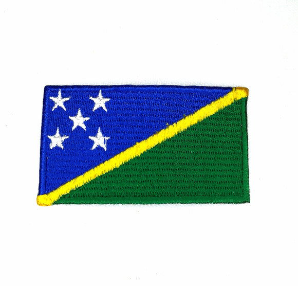 Solomon Islands National Country Flag Iron Sew on Embroidered Patch - Fun Patches