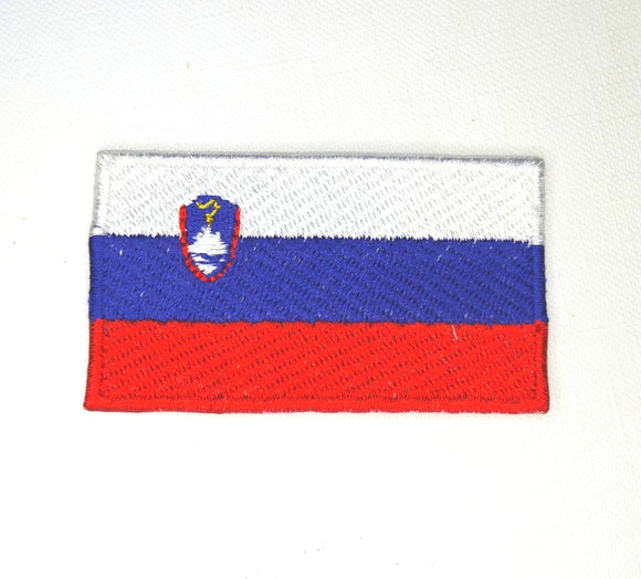 Slovenia National Country Flag Iron Sew on Embroidered Patch - Fun Patches