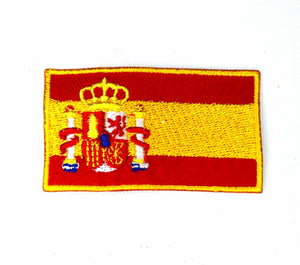 Spain National Country Flag Iron Sew on Embroidered Patch - Fun Patches