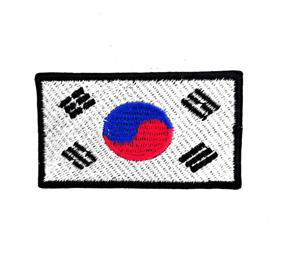 South Korea National Country Flag Iron Sew on Embroidered Patch - Fun Patches
