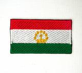 Tajikistan National Country Flag Iron Sew on Embroidered Patch