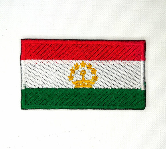 Tajikistan National Country Flag Iron Sew on Embroidered Patch - Fun Patches