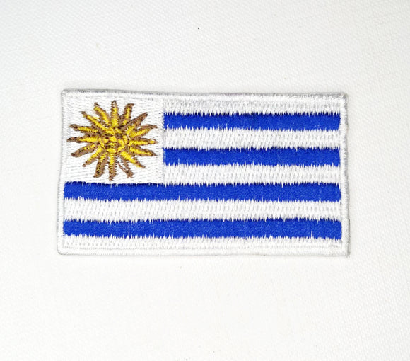 Uruguay National Country Flag Iron Sew on Embroidered Patch
