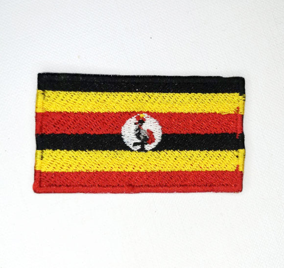 Uganda National Country Flag Iron Sew on Embroidered Patch