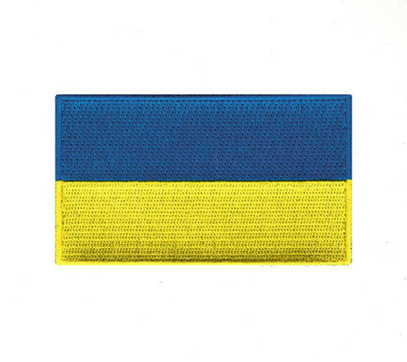 Ukraine National Country Flag Iron Sew on Embroidered Patch