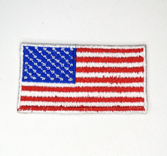 USA America National Country Flag Iron Sew on Embroidered Patch