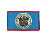 Belize National Country Flag Iron Sew on Embroidered Patch
