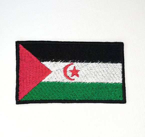 Western Sahara National Country Flag Iron Sew on Embroidered Patch