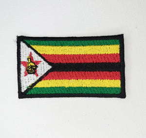 Zimbabwe National Country Flag Iron Sew on Embroidered Patch