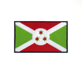 Burundi National Country Flag Iron Sew on Embroidered Patch