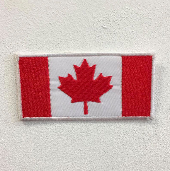 Canada National Country Flag Iron Sew on Embroidered Patch - Fun Patches