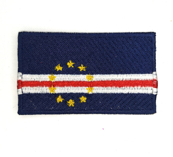 Cape Verde National Country Flag Iron Sew on Embroidered Patch - Fun Patches