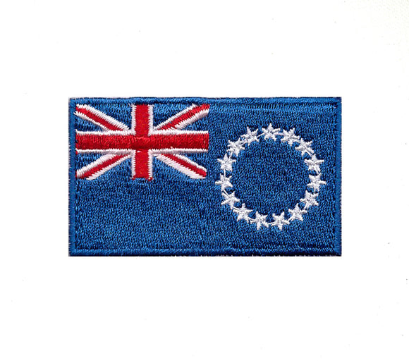 Cook Island National Country Flag Iron Sew on Embroidered Patch - Fun Patches