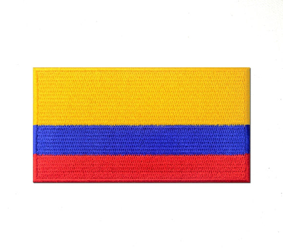 Colombia National Country Flag Iron Sew on Embroidered Patch - Fun Patches