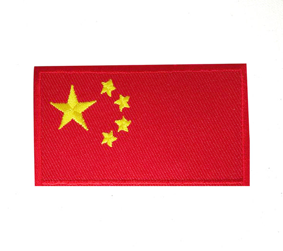 China National Country Flag Iron Sew on Embroidered Patch - Fun Patches