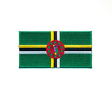 Dominica National Country Flag Iron Sew on Embroidered Patch