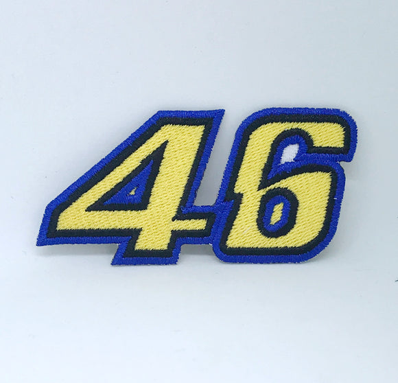 Team 46VR Sky Racing motorbikes Logo Iron on Sew on Embroidered Patch - Fun Patches