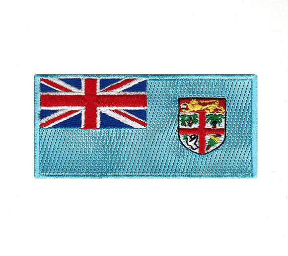 Fiji National Country Flag Iron Sew on Embroidered Patch - Fun Patches