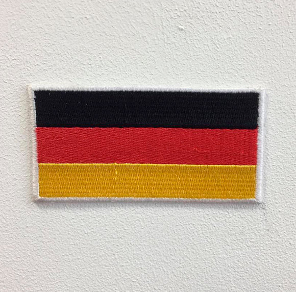 Germany National Country Flag Iron Sew on Embroidered Patch - Fun Patches