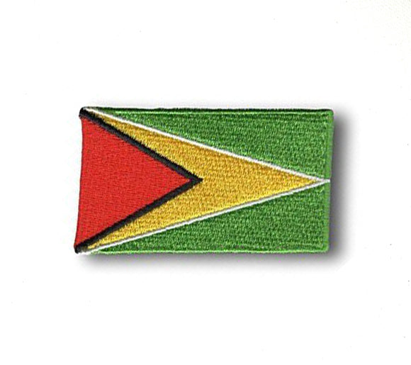 Guyana National Country Flag Iron Sew on Embroidered Patch - Fun Patches