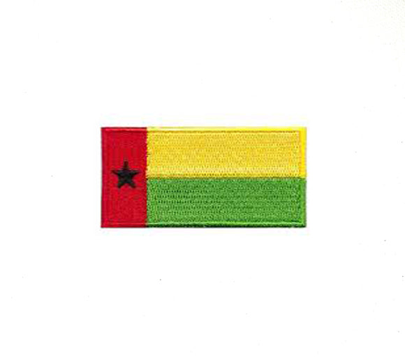 Guinea Bissau National Country Flag Iron Sew on Embroidered Patch - Fun Patches